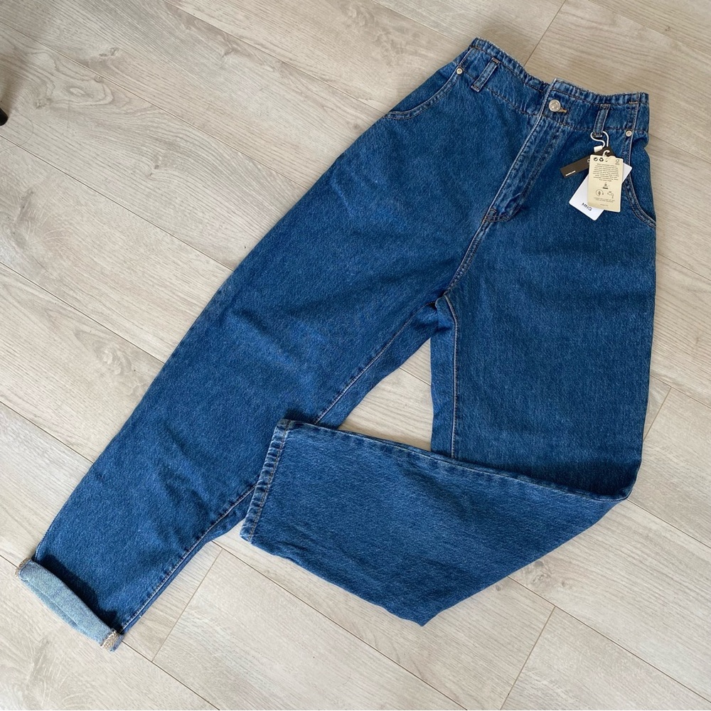 Mango High-Waist Straight Leg Slouchy Jeans - Picture 10 of 12